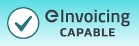 Image: eInvoicing capable badge.